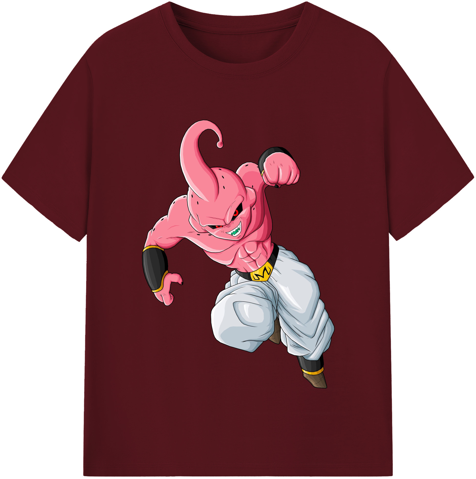 （画像用） ドラゴンボール 魔人ブウ DRAGON BALL Majin Buu 綿100％半袖Tシャツ（フロントプリント）